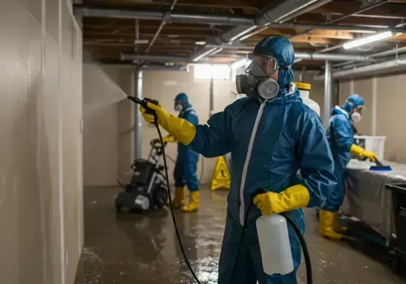 Basement Sanitization and Antimicrobial Treatment process in Riva, MD